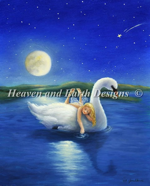 Fairy On Swan - Click Image to Close